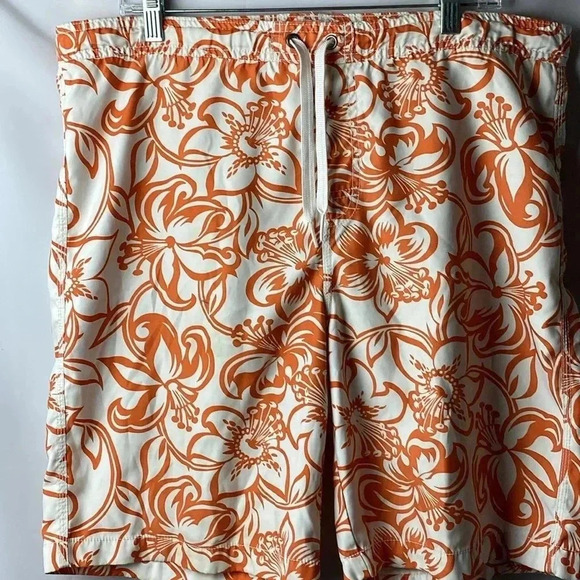 GAP MENS SIZE MEDIUM MESH LINED SWIM TRUNKS ELASTIC DRAWSTRING WAIST CLEAN - Picture 3 of 13